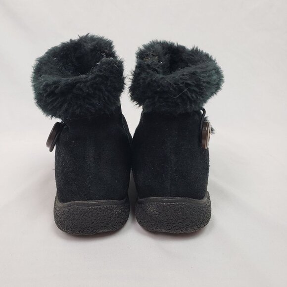 St John's Bay Women's Black Ankle Snow Boots Faux Fur Sz 6M EXCELLENT CONDITION! - Picture 6 of 8
